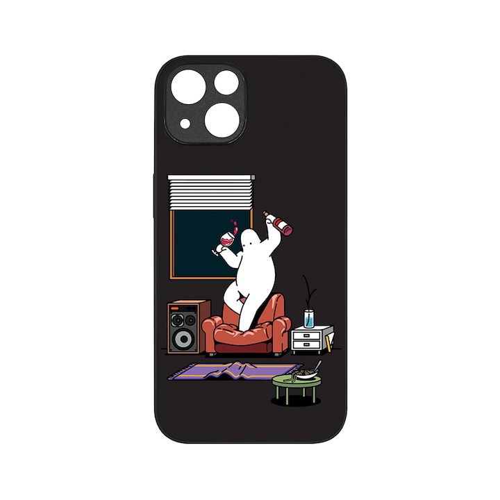 Husa BestCase® MaxSafe, Compatibila Cu Apple iPhone 15 Plus, Mr. Donothing Bath, HD Colors, Anti-soc, Protectie Camera, Margini ridicate pentru protectia ecranului, G 1257