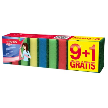 Burete vase Vileda Rainbow, 9+1 Gratis Burete vase Vileda Rainbow, 9+1 Gratis