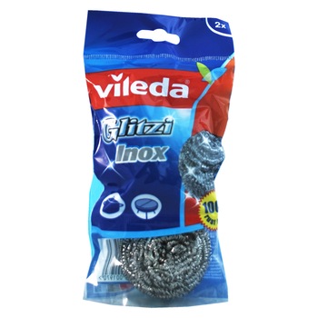 Burete vase inox spiralat Vileda, 2 buc Burete vase inox spiralat Vileda, 2 buc