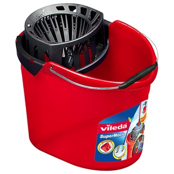 Galeata cu storcator Vileda Power Press, 10 l, Rosu Galeata cu storcator Vileda Power Press, 10 l, Rosu