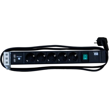 Connect Line Bachmann 5 x Schuko, 1 x intrerupator, 1 x USB charger (dublu), cordon 2.0m H05VV-F 3G1.5 mm2 Connect Line Bachmann 5 x Schuko, 1 x intrerupator, 1 x USB charger (dublu), cordon 2.0m H05VV-F 3G1.5 mm2