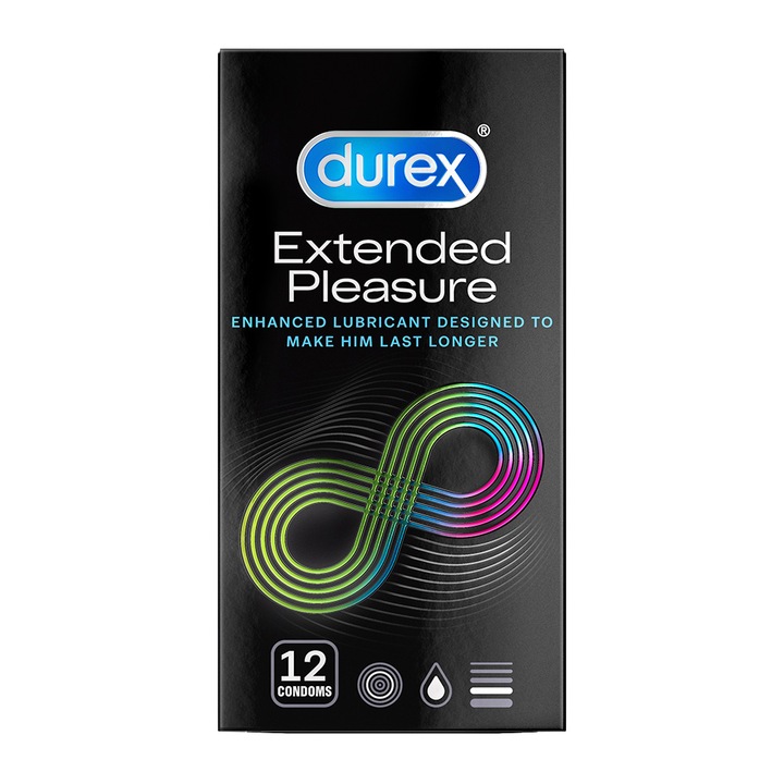 Durex Extended Pleasure óvszer, 12 db