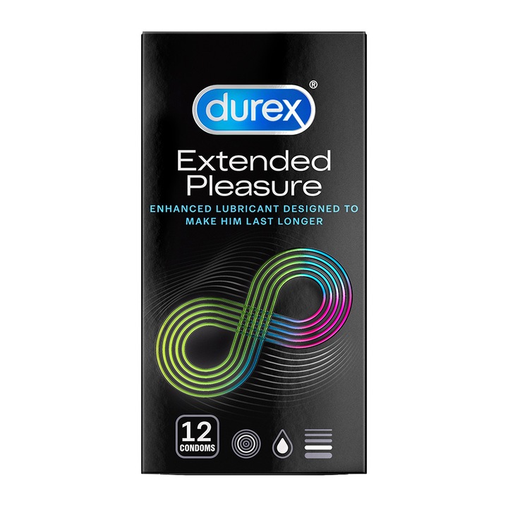Презервативи Durex Extended Pleasure, 12 броя