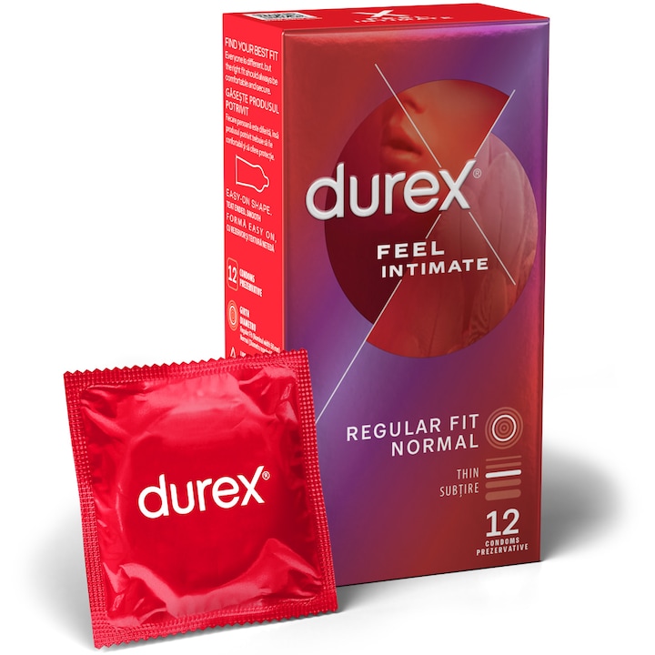 Презервативи Durex Feel Intimate, 12 броя
