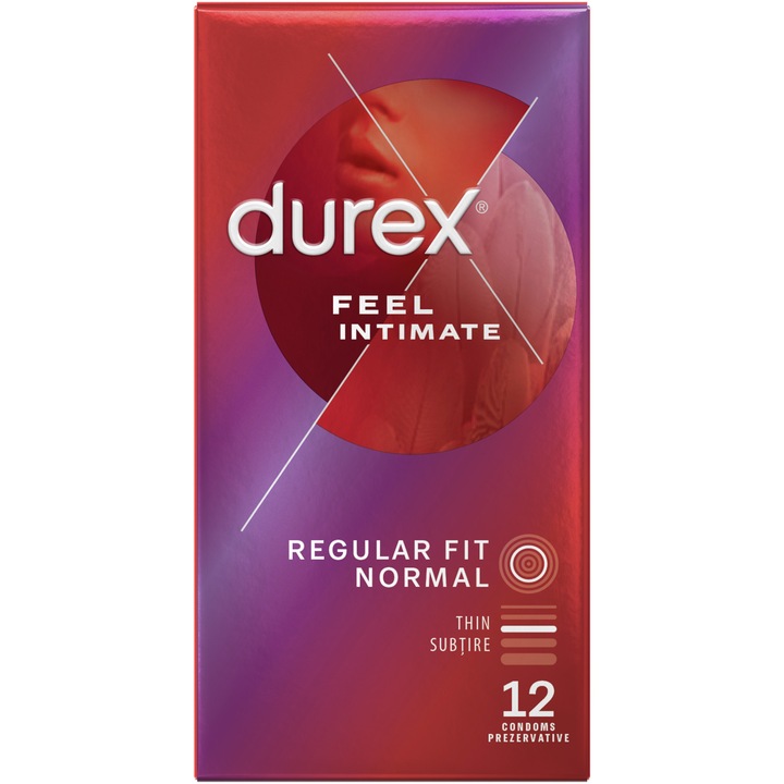 Durex Feel Intimate óvszer, 12 db