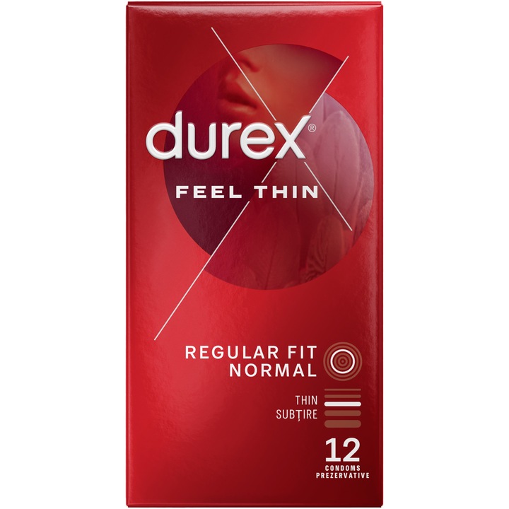 Durex Feel Thin óvszer, 12 db