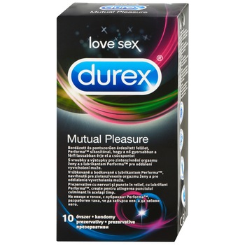 Prezervative Durex Mutual Pleasure, 10 buc Prezervative Durex Mutual Pleasure, 10 buc