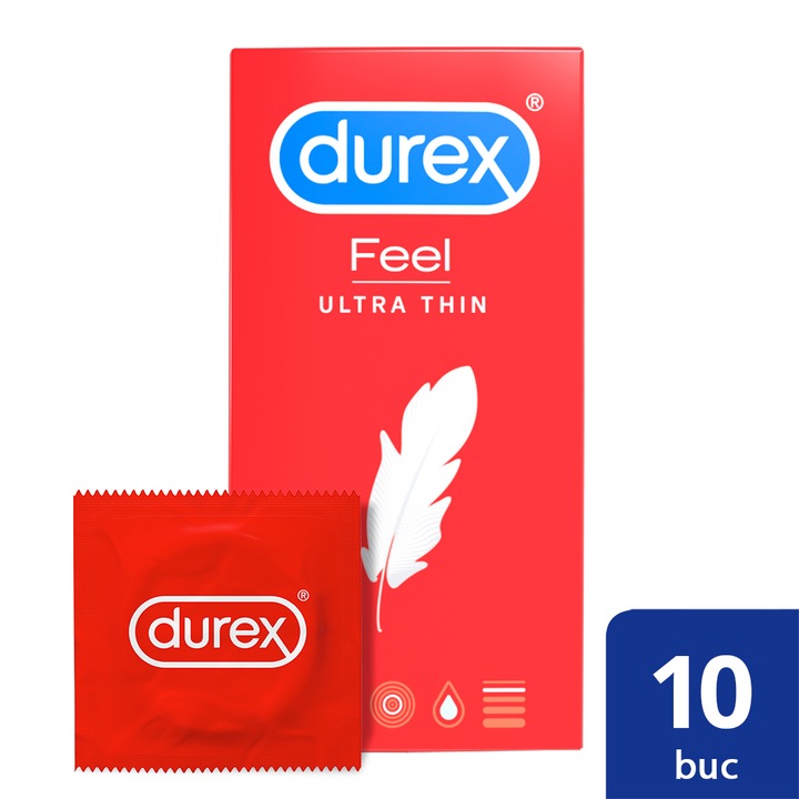 Презервативи Durex Feel Ultra Thin, 10 броя