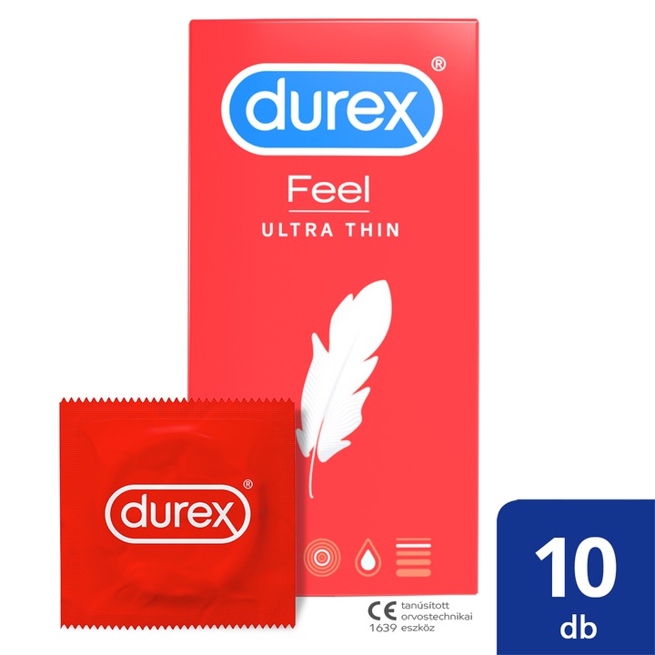 Durex Feel Ultra Thin óvszer, 10 db