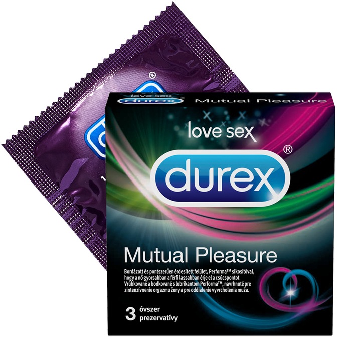 Durex Mutual Pleasure óvszer, 3 db