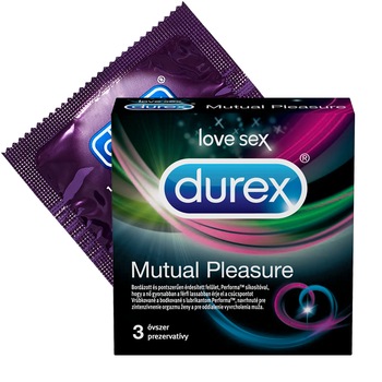 Prezervative Durex Mutual Pleasure, 3 buc Prezervative Durex Mutual Pleasure, 3 buc