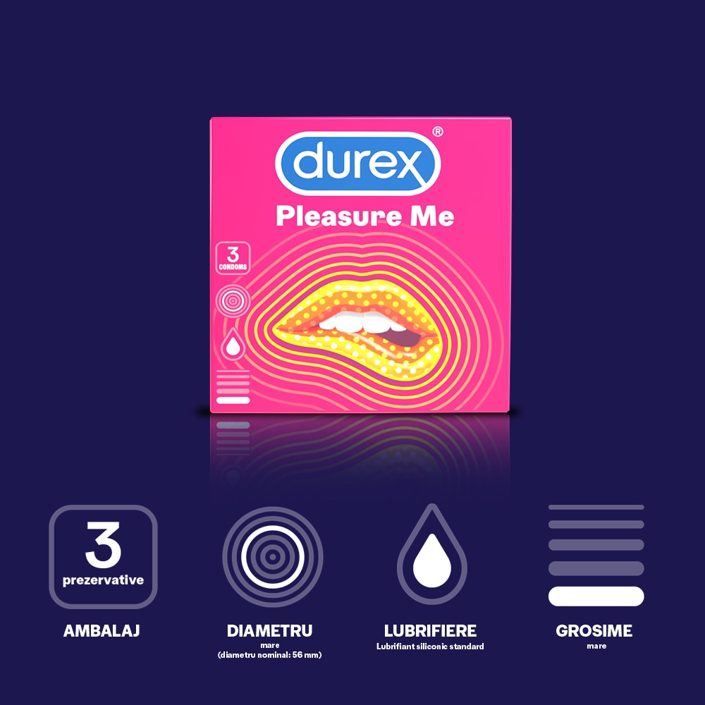 exile cry Practiced Prezervative Durex Pleasure Me, 3 buc - eMAG.ro