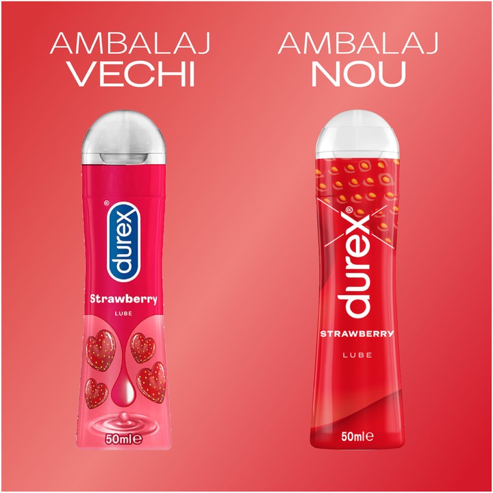 Лубрикант Durex Play Strawberry, 50 мл