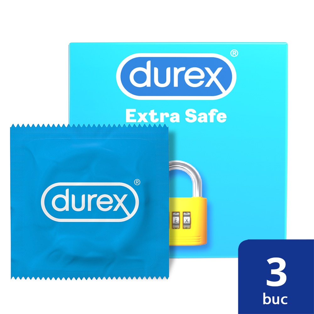 Prezervative Durex Extra Safe, 3 bucati