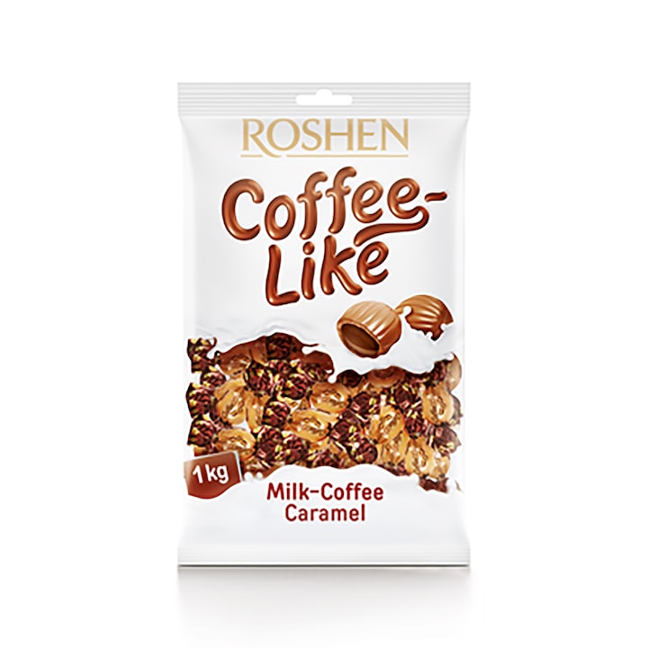 Dropsuri cu Cafea Lapte si caramel, 1Kg, Roshen