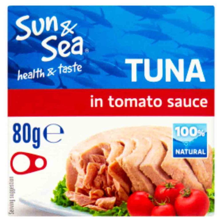 Tonhalkonzervek Sun & Sea paradicsomszószban, 80 g
