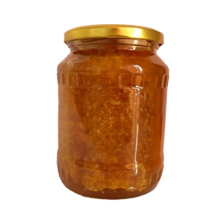 Miere Poliflora cu fagure, borcan 950g