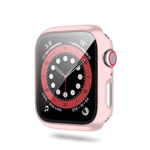 Husa cu Folie CASEY STUDIOS™ pentru Apple Watch SE/6/5/4 - 40MM, Protectie 360°, Policarbonat Dur, Ultra-Subtire, Anti-Soc Full Screen, Sticla 9H, Roz
