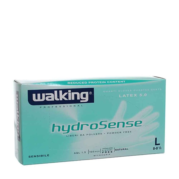 Manusi de unica folosinta cauciuc Brenta Hydrosense marimea „L” 100 buc