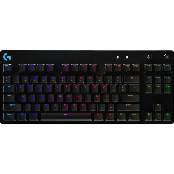 Клавиатура Logitech G Pro TKL Clicky Mechanical Gaming Keyboard Black UK, 230498