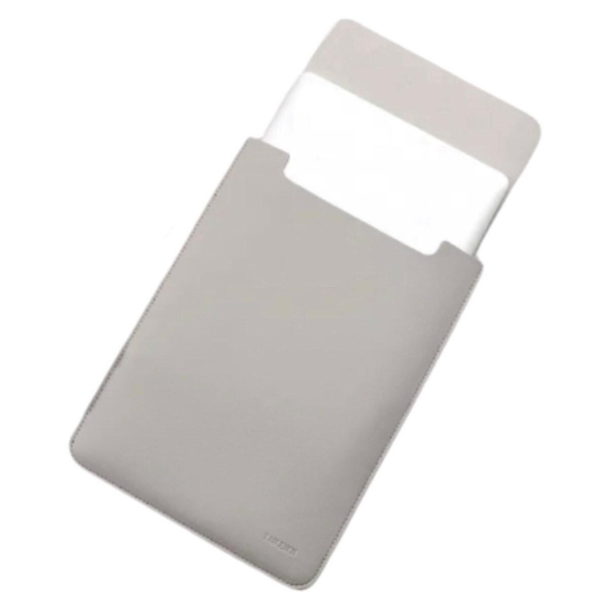 Mapa si mini geanta THD, protectie si transport laptop Apple Macbook Pro (M3) 14 inch, Apple Macbook Pro (M2) 13.3 inch si Apple Macbook Air (M2) 13.6 inch, piele ecologica, gri