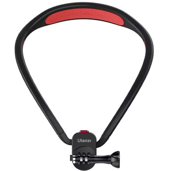 Поставка за екшън камера за врат, Ulanzi, Go-Quick колан, за GoPro, DJI, камери Eken, черен