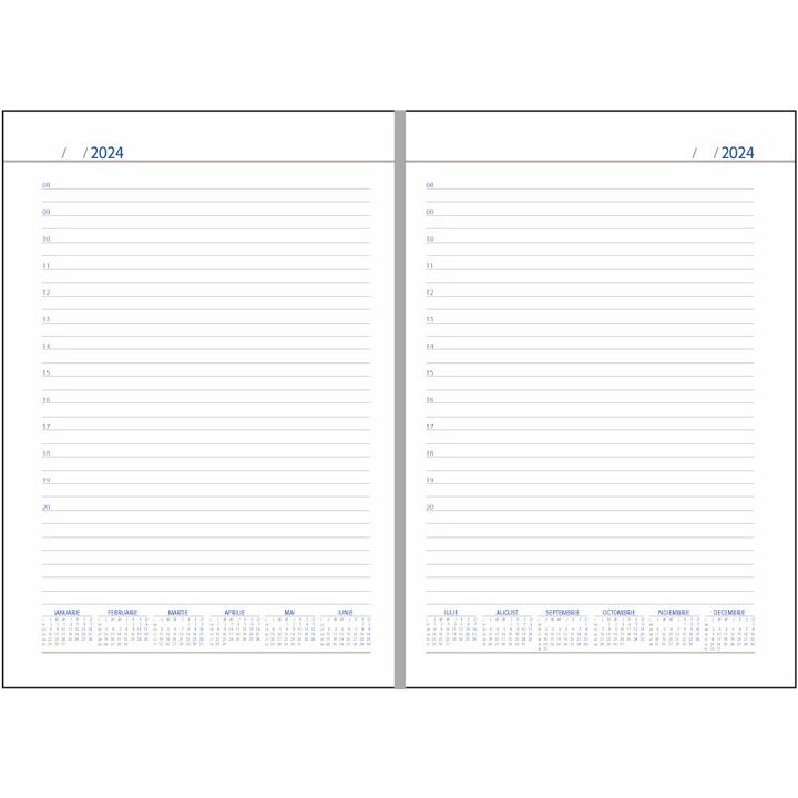 Agenda nedatata Domino 14 x 20, 5 cm