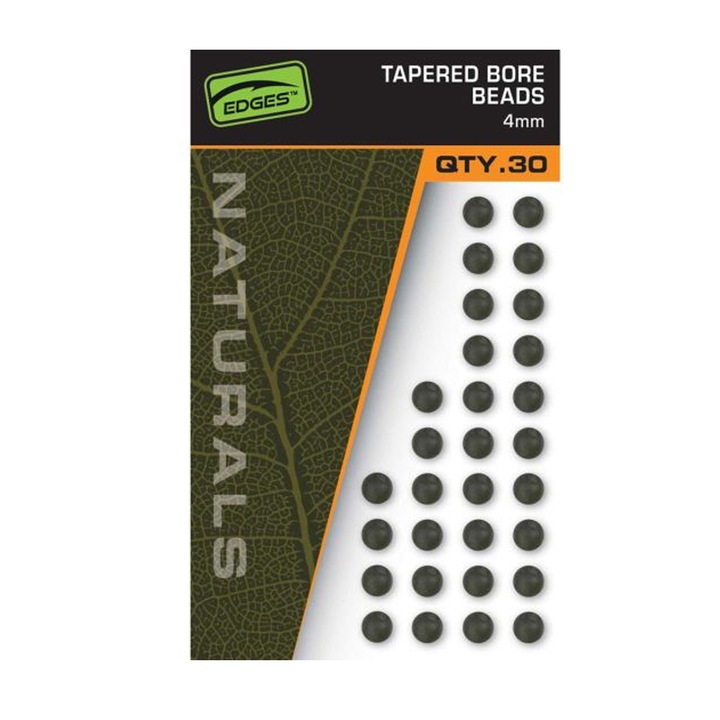 Bile de cauciuc Fox Edges Naturals Tapered Bore Beads, 4mm