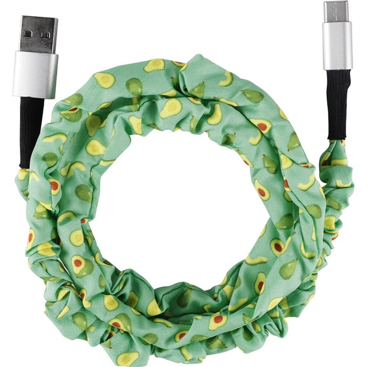 Телефонен кабел за данни, зелен/черен