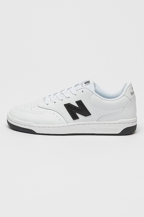 New Balance, Кожени спортни обувки 80, Бял/Черен