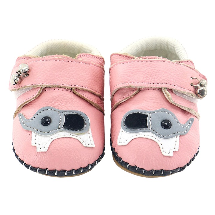 Botosei veseli bebe, model elefantel, 110, roz, 16 EU