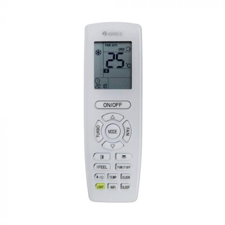 Aparat de aer conditionat Gree Pulsar R32 Inverter GWH09AGAXB-K6DNA1B, model 2024, 9000 BTU, A++/A+, Wi-Fi, Kit instalare incluse, I Feel, Cold Plasma, Afisaj LED Alb