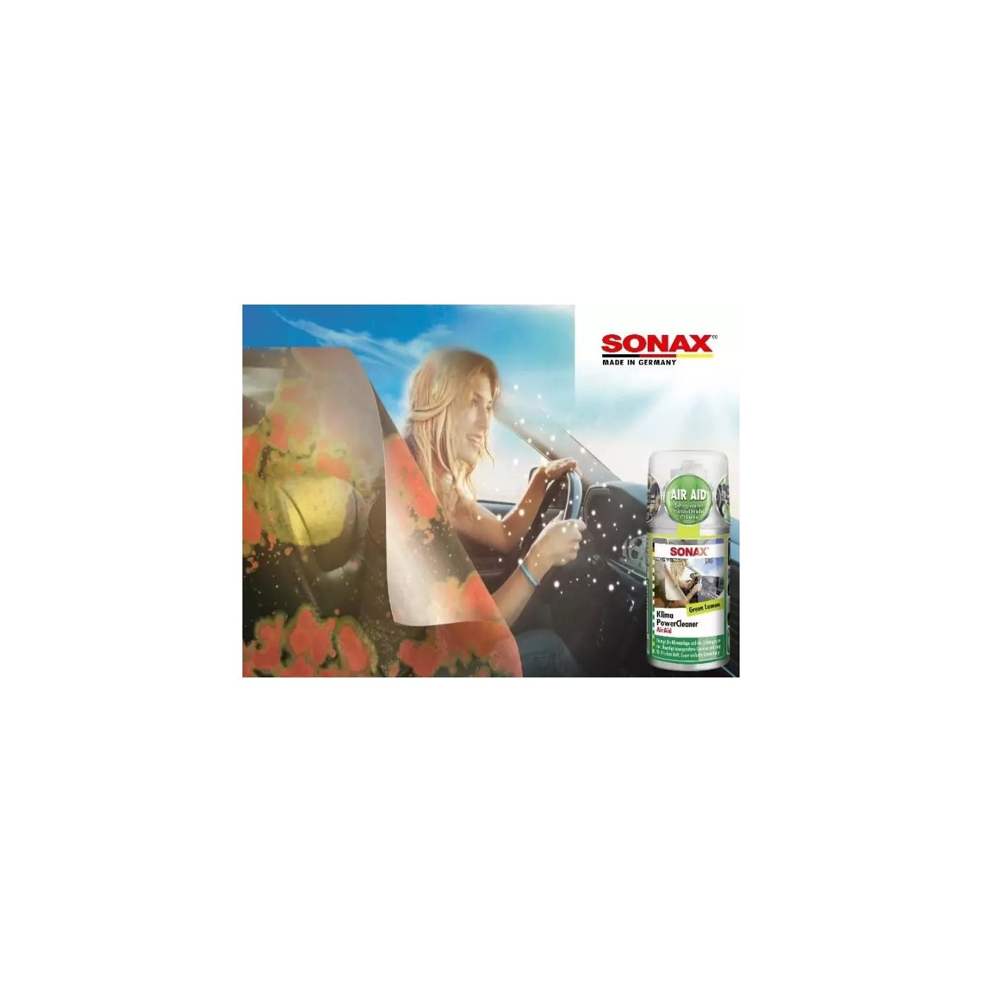 Solutie Curatat Aer Conditionat Lamaie Sonax Klima Power Cleaner Green Lemon,  100ml 