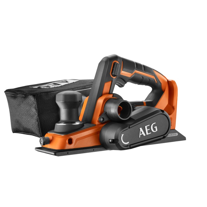 AEG BHO18BL-0 18v akkus szénkefementes gyalu akkus és töltő nélkül+GYŰJTŐZSÁK