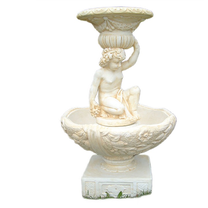 Артезиански фонтан Бакхус, декоративен, 1013, за градина / тераса / зала за събития, за екстериор / интериор, височина 149 см, включена помпа и лепило