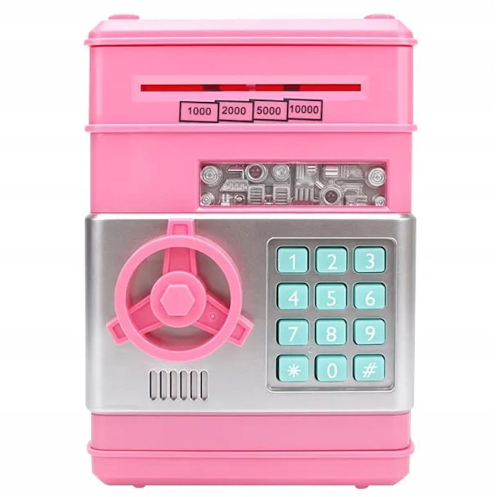 Gyermekek számára biztonságos széf - rózsaszín