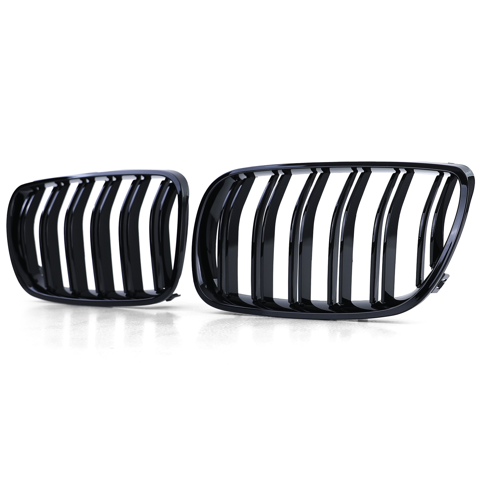 Решетка за БМВ Х3 Е83, Двойна, BMW X3 2006-2010 фейслифт бъбреци, Черна ...