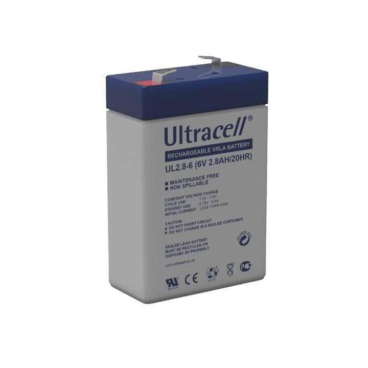Батерия Ultracell, 6V 2.8Ah