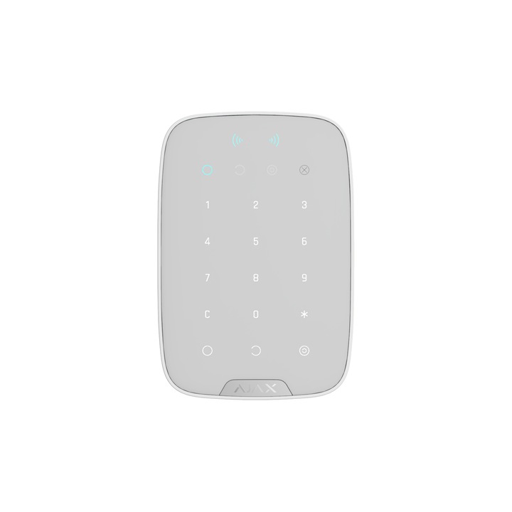 Tastatura wireless, AJAX Keypad Plus, alb