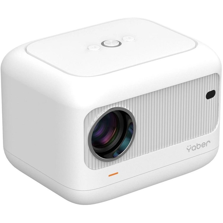 Видео проектор, Yaber, Bluetooth, 1920x1080, Бял