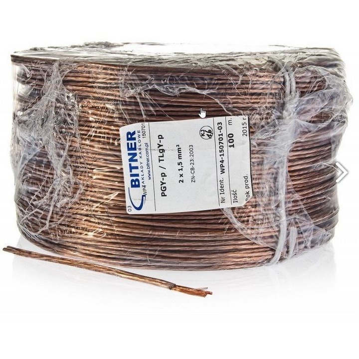 Cablu electric, Bitner, 2 x 0.75 mm, 1 m