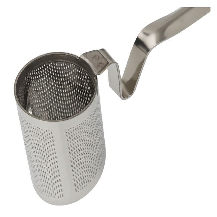 Sita ceai, Inox, cu maner, 3.5x7cm, Argintiu