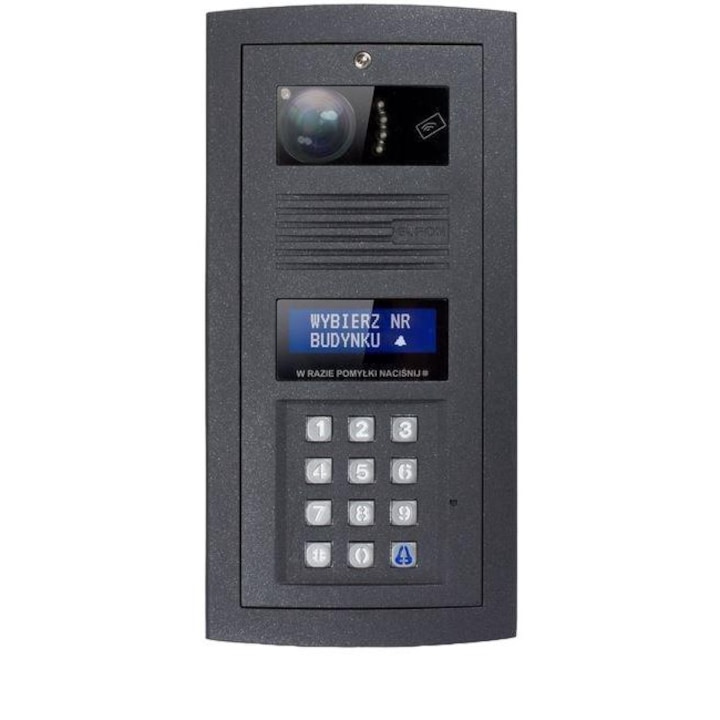 Домофон за достъп, Elfon, С RFID, Черен