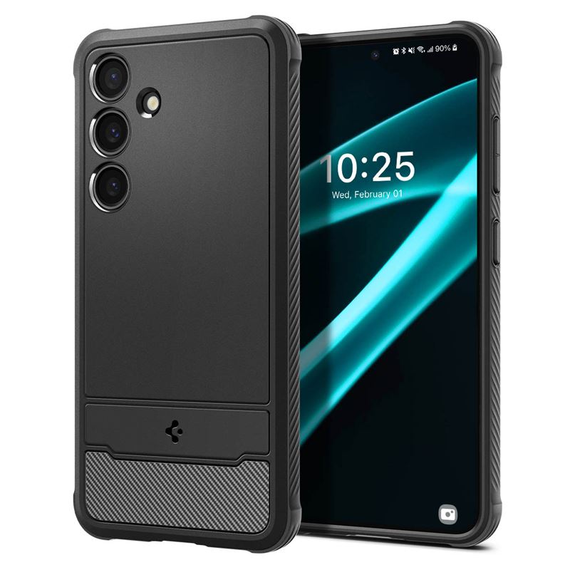 Carcasa Spigen Rugged Armor compatibila cu Samsung Galaxy S24 Plus Matte Black