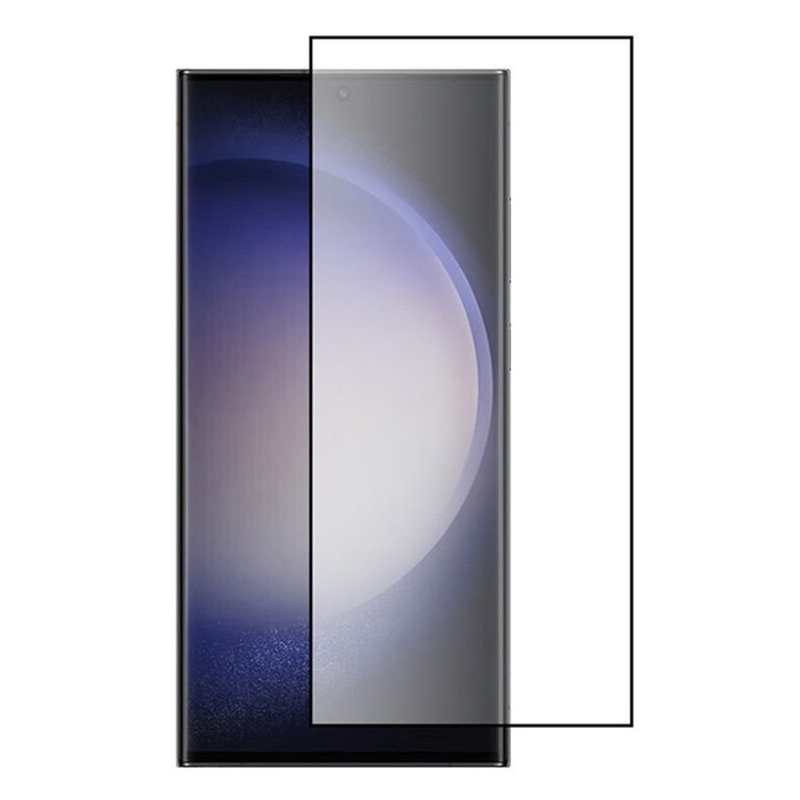 Стъклен Протектор за Samsung Galaxy S24 Ultra, Черен/Прозрачен
