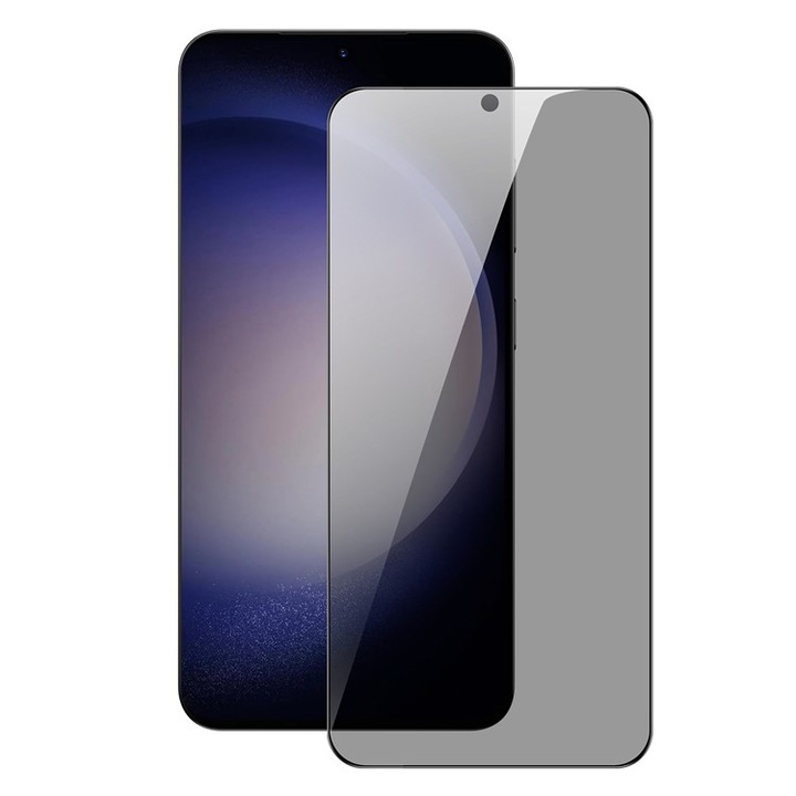 Стъклен Протектор Privacy за Samsung Galaxy S24, Черен