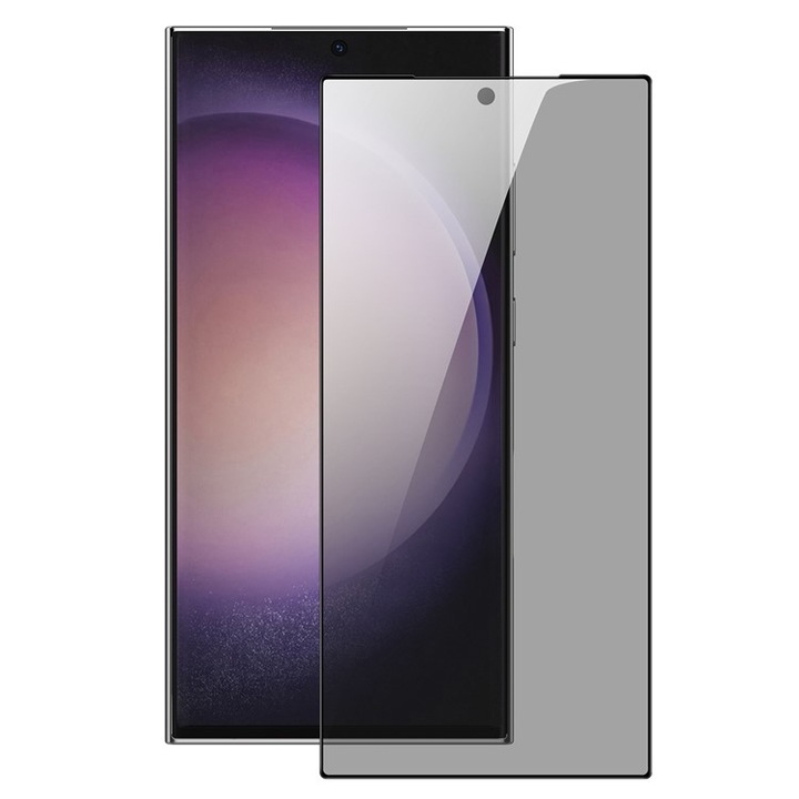Стъклен Протектор Privacy за Samsung Galaxy S24 Ultra 5G, Черен