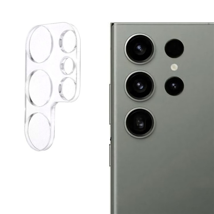 Стъклен Протектор за Камера за Samsung Galaxy S24 Ultra, Прозрачен