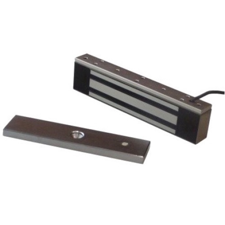 Външна електромагнитна брава, SCOT EL-800WS, 12/24 V, черна