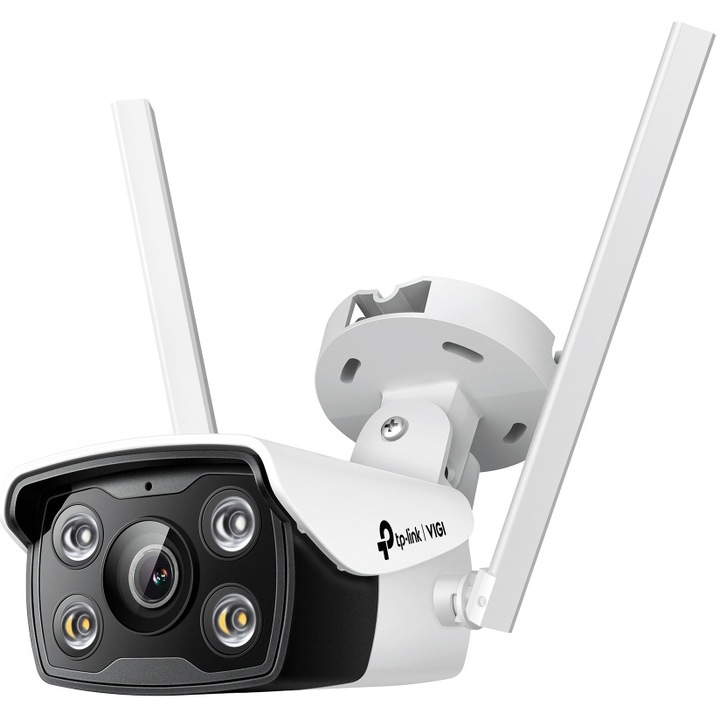 Камера за видеонаблюдение Smart TP-Link VIGI C340-W (4mm), Тип куршум, Външна употреба, 4MP HD, Wireless, Full Color Night Vision, IP66, Two-Way Audio, Засичане на движение, Управление от разстояние
